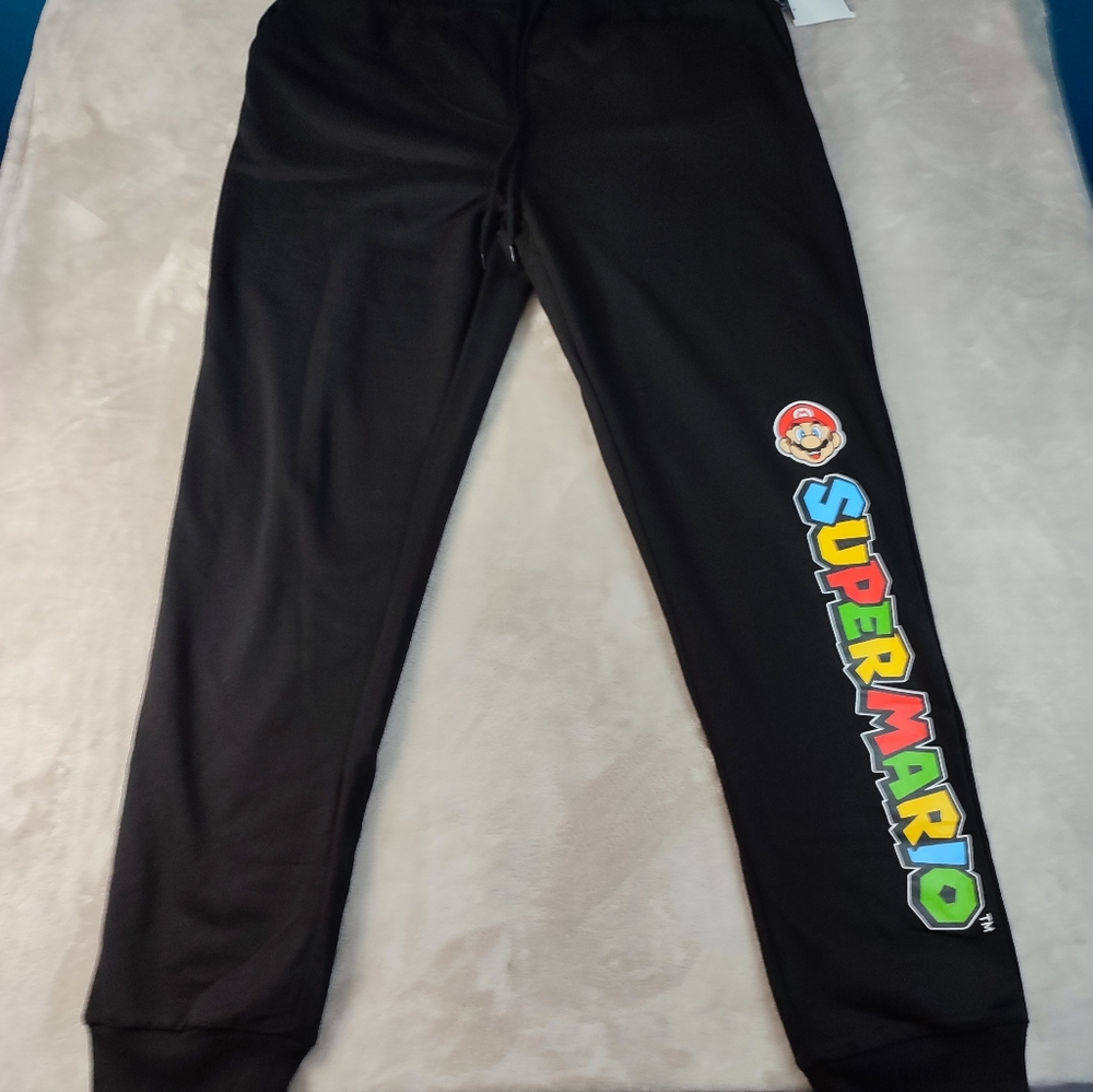 Super Mario Mariokart Unisex Sweatpants Drawstring  With Pockets Size XXXL NWT